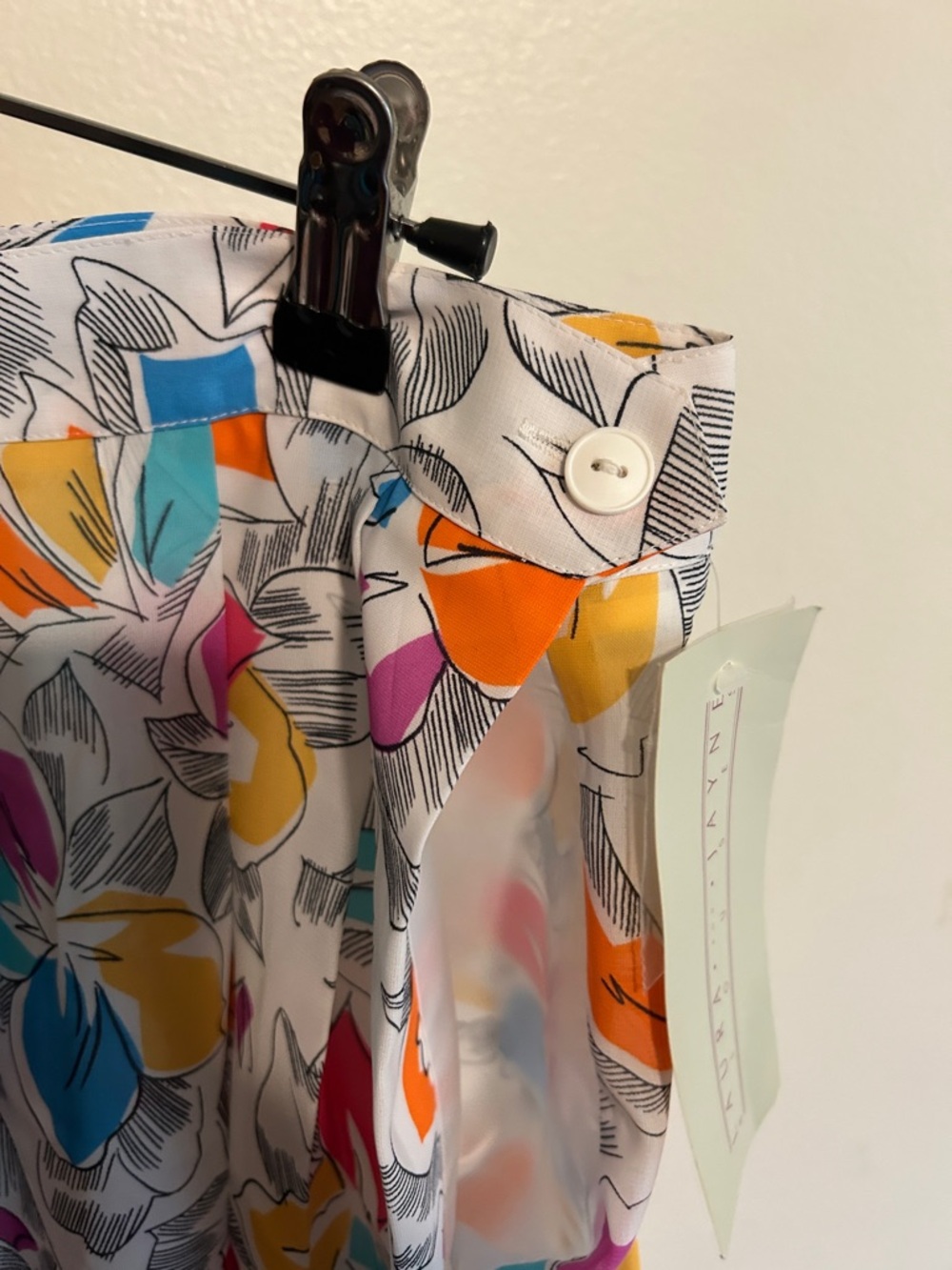 Vintage NWT Laura & Jayne Multicolor Floral Maxi Skirt - Breezy White Base - Picture 8 of 10